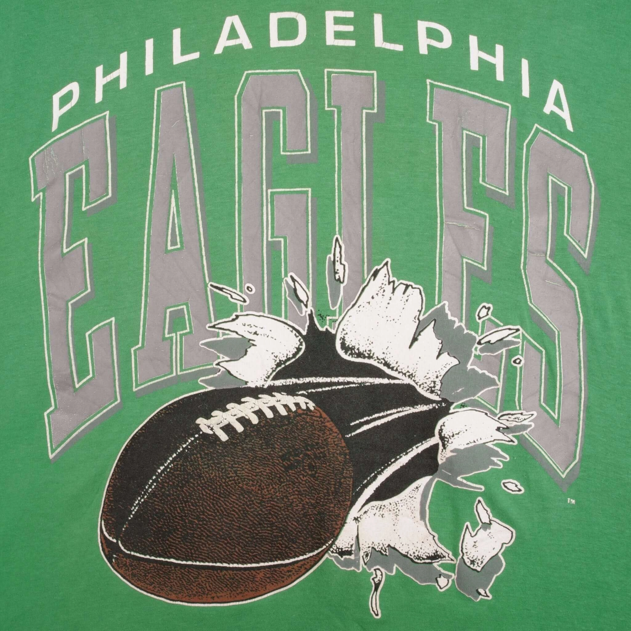VINTAGE NFL PHILADELPHIA EAGLES 1980S TEE SHIRT SIZE LARGE