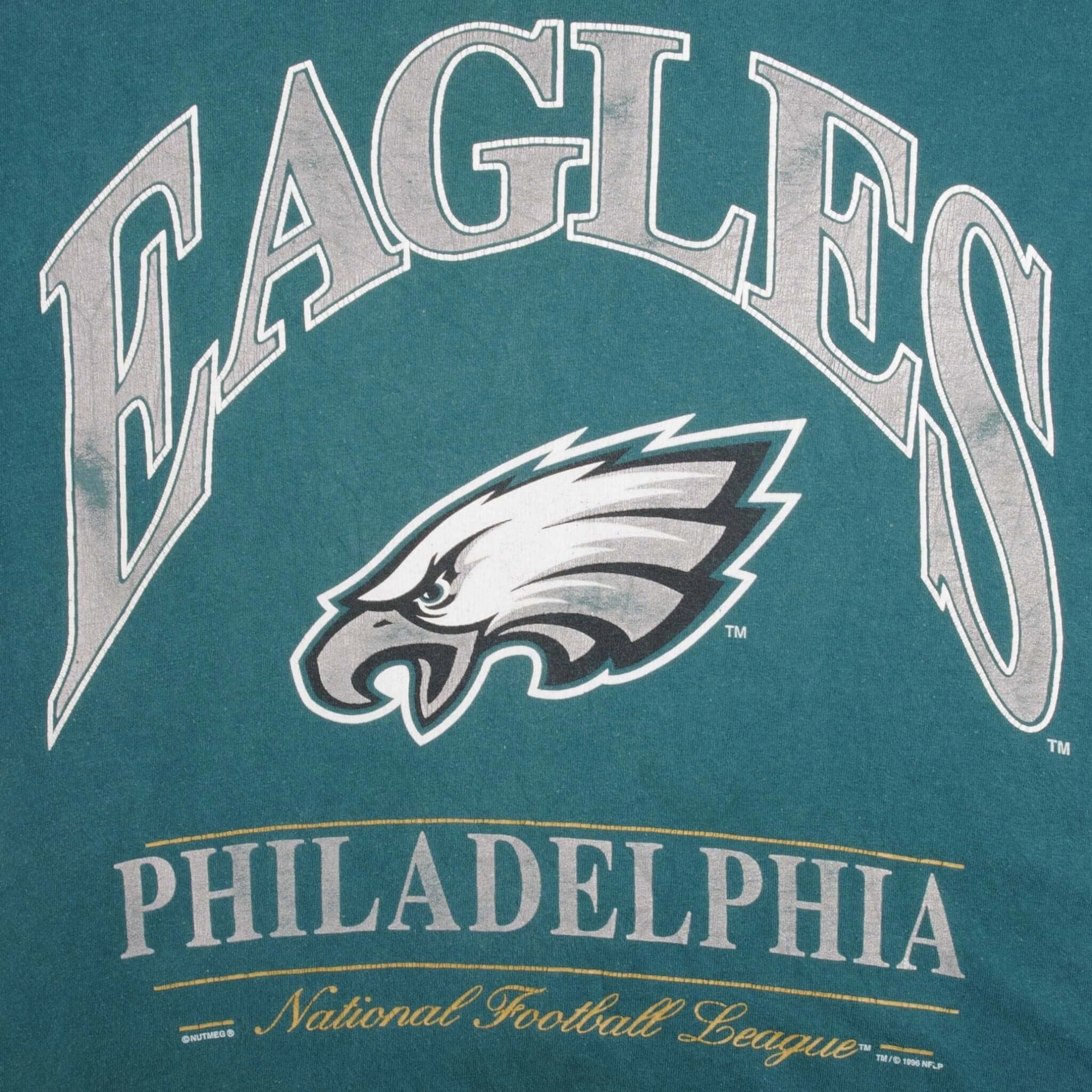 VINTAGE NFL PHILADELPHIA EAGLES 1996 TEE SHIRT SIZE MEDIUM MADE IN USA