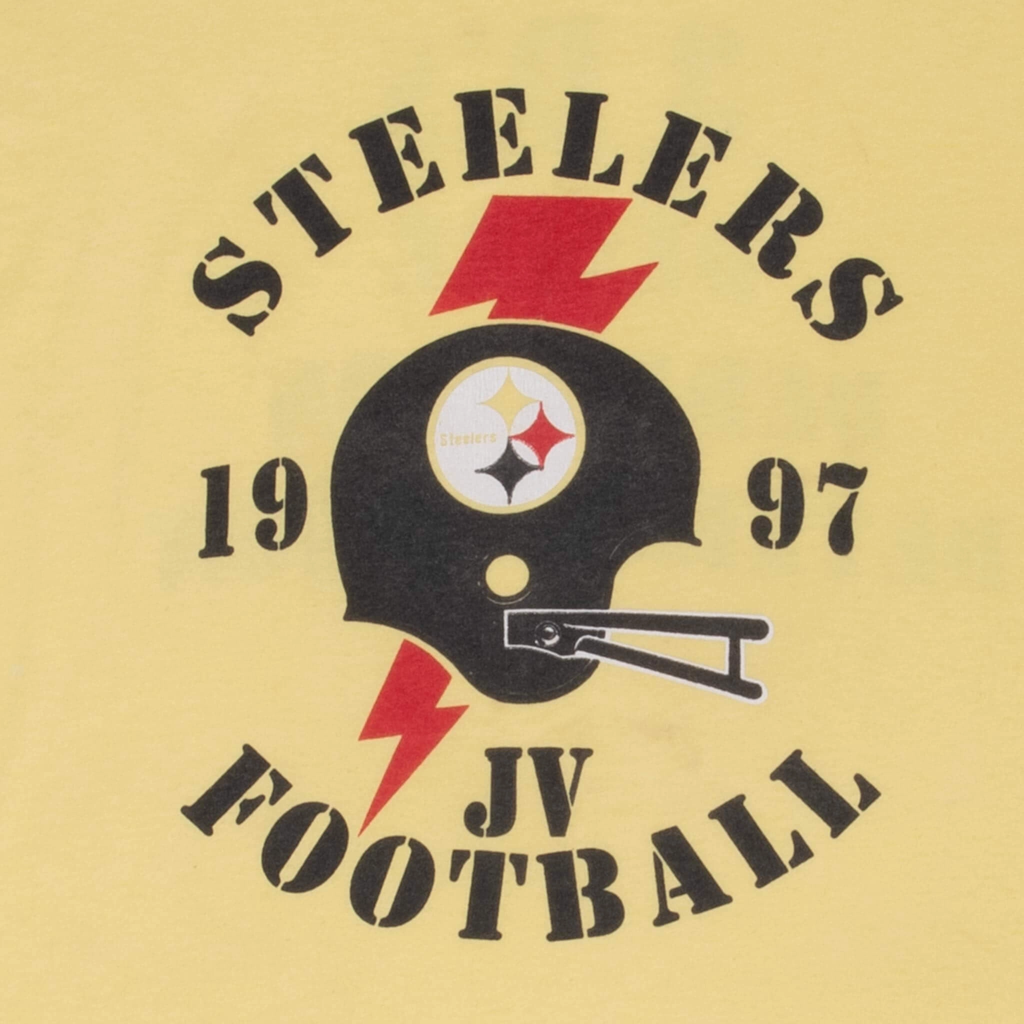 VINTAGE NFL PITTSBURGH STEELERS 1997 YELLOW TEE SHIRT XL