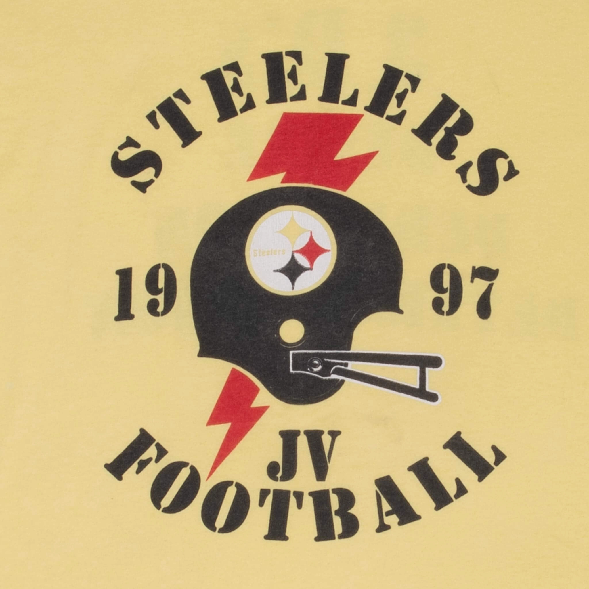 VINTAGE NFL PITTSBURGH STEELERS 1997 YELLOW TEE SHIRT XL
