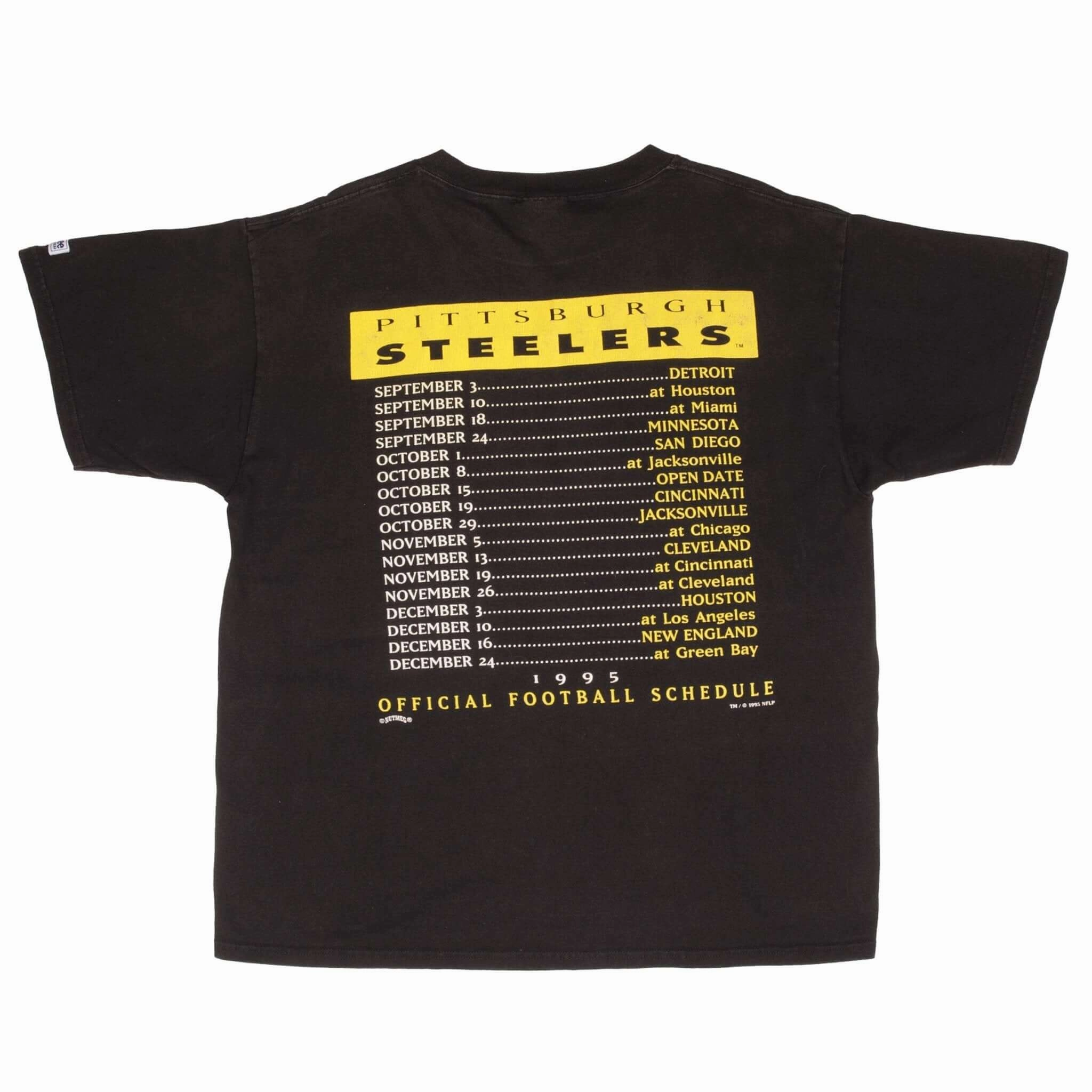 VINTAGE NFL PITTSBURGH STEELERS TEE SHIRT 1993 SIZE XL MADE IN USA