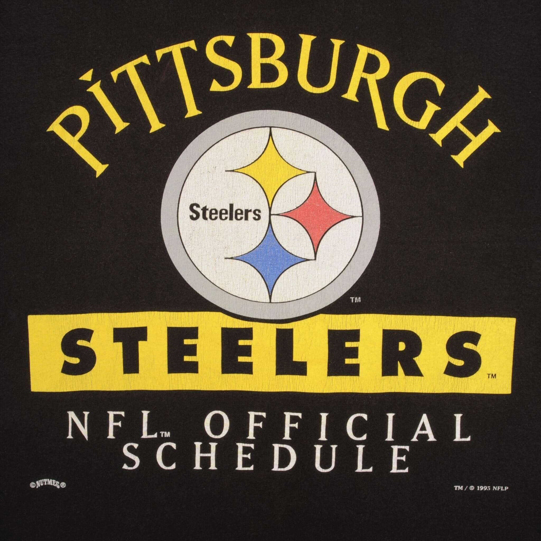 VINTAGE NFL PITTSBURGH STEELERS TEE SHIRT 1993 SIZE XL MADE IN USA