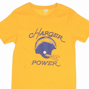 VINTAGE NFL SAN DIEGO CHARGER POWER TEE SHIRT 1980S SIZE MEDIUM MADE IN USA
