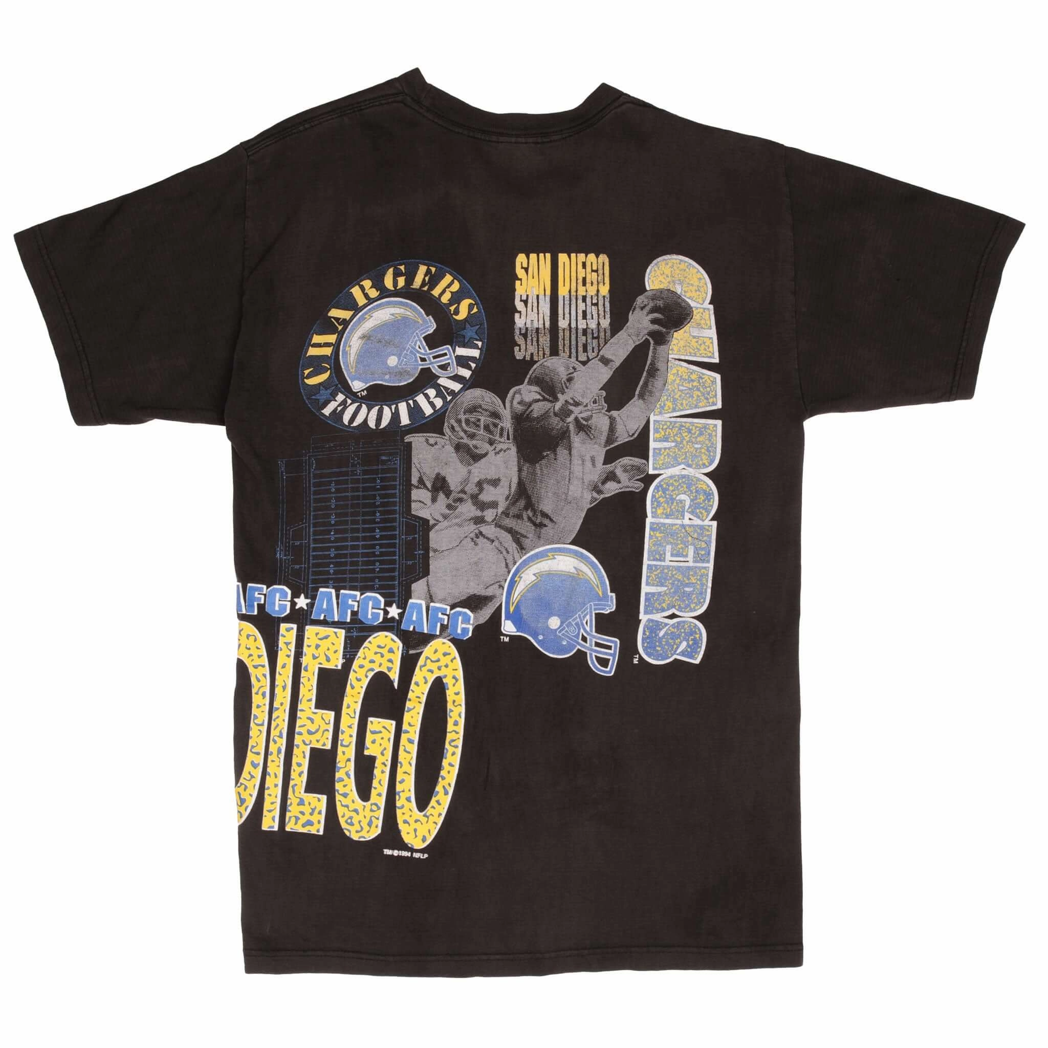 VINTAGE NFL SAN DIEGO CHARGERS 1994 TEE SHIRT LARGE MADE IN USA