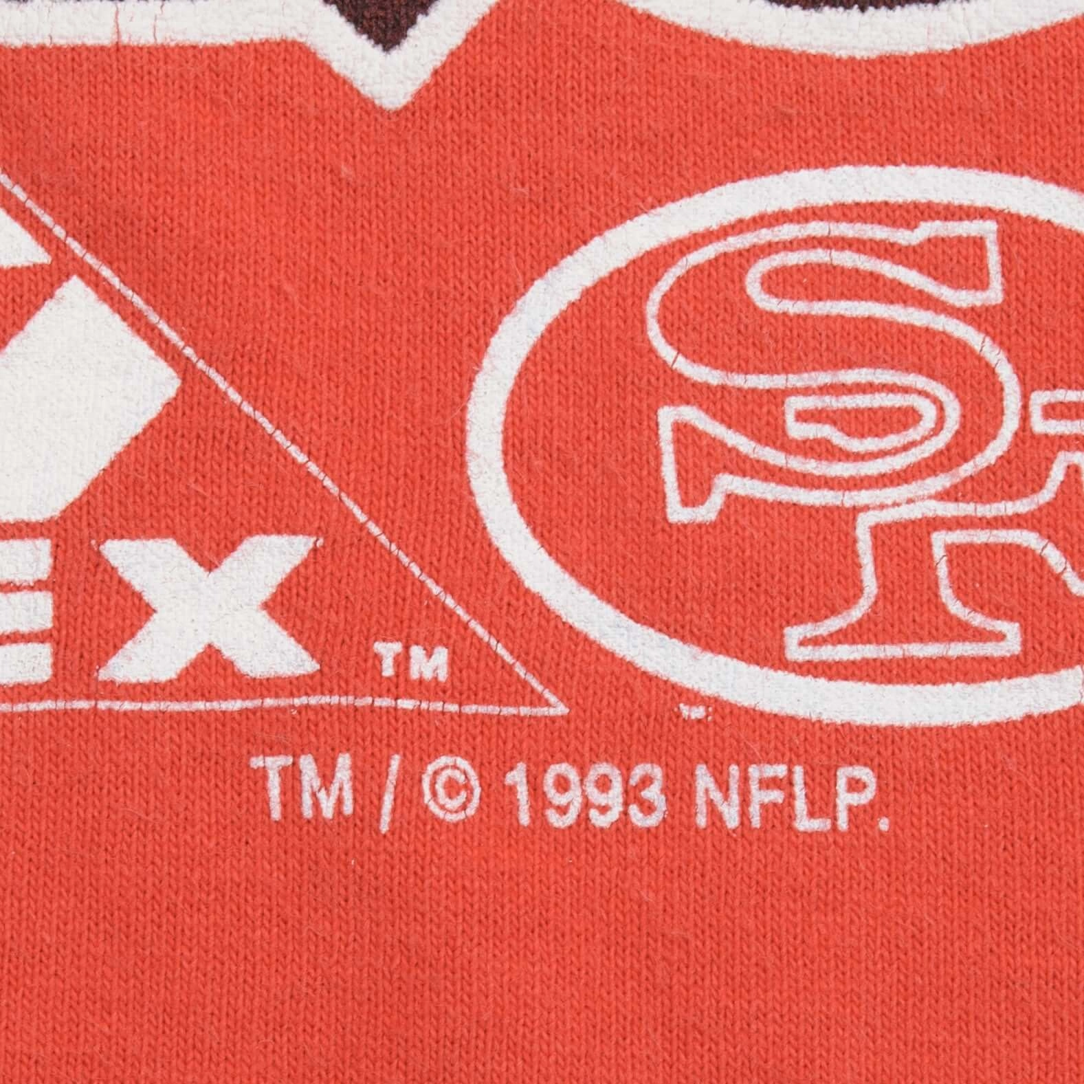 VINTAGE NFL SAN FRANCISCO 49ERS 1993 TEE SHIRT SIZE MEDIUM MADE IN USA