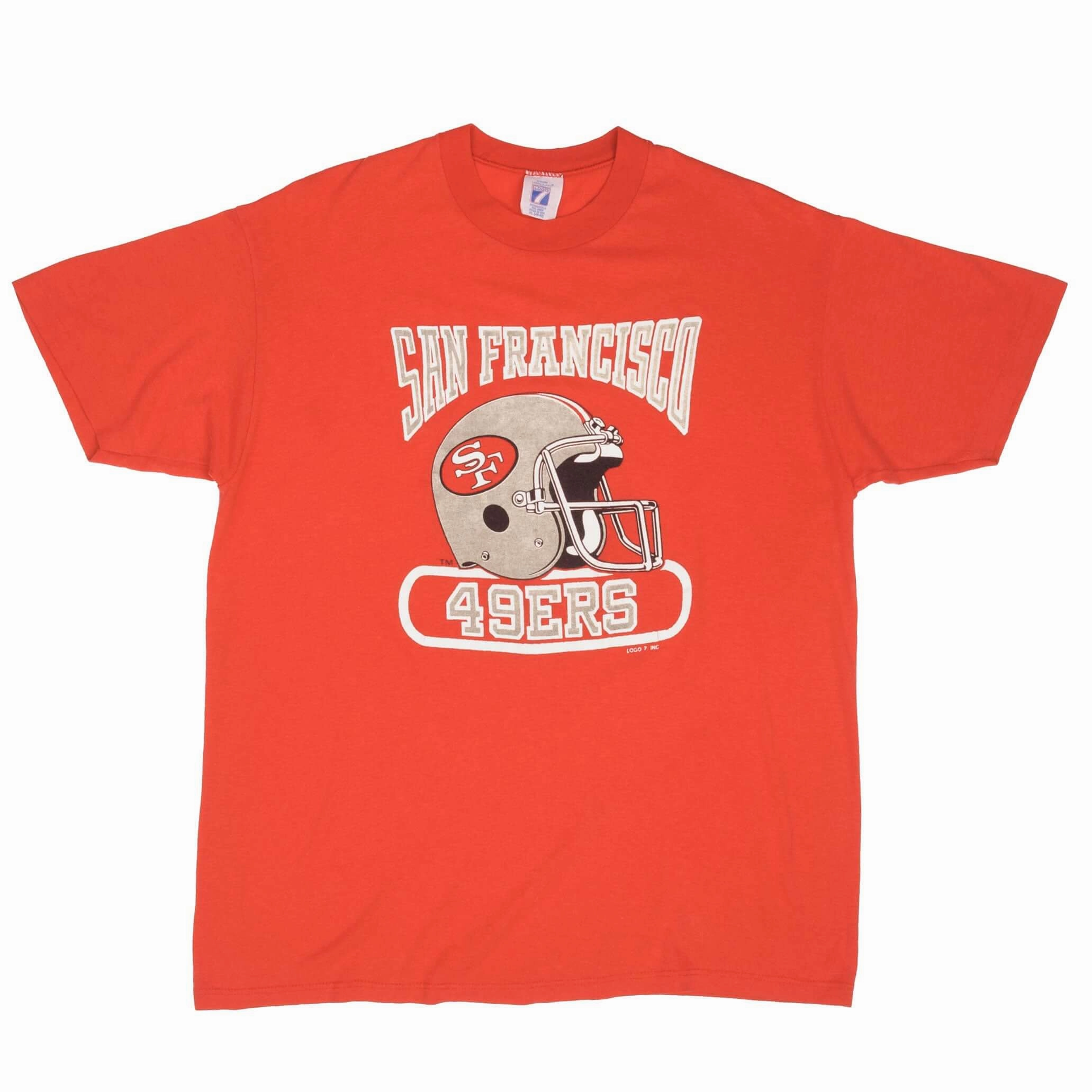 VINTAGE NFL SAN FRANCISCO 49ERS EARLY 1990S TEE SHIRT SIZE LARGE MADE IN USA