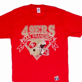 VINTAGE NFL SAN FRANCISCO 49ERS EARLY 1990S TEE SHIRT SIZE LARGE MADE IN USA