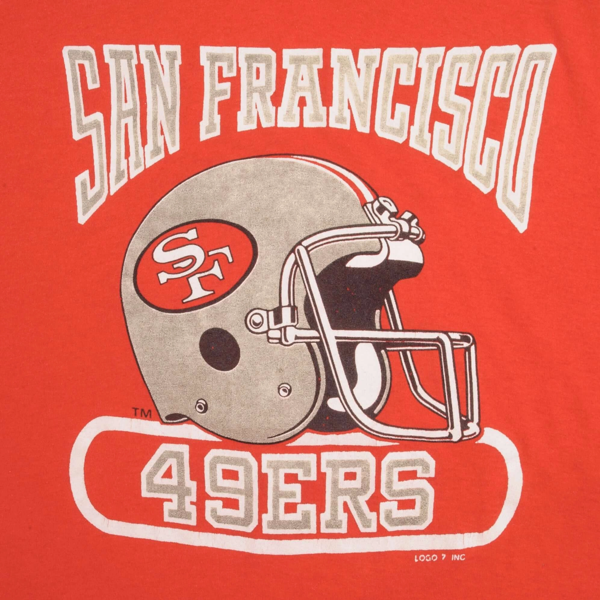 VINTAGE NFL SAN FRANCISCO 49ERS EARLY 1990S TEE SHIRT SIZE LARGE MADE IN USA