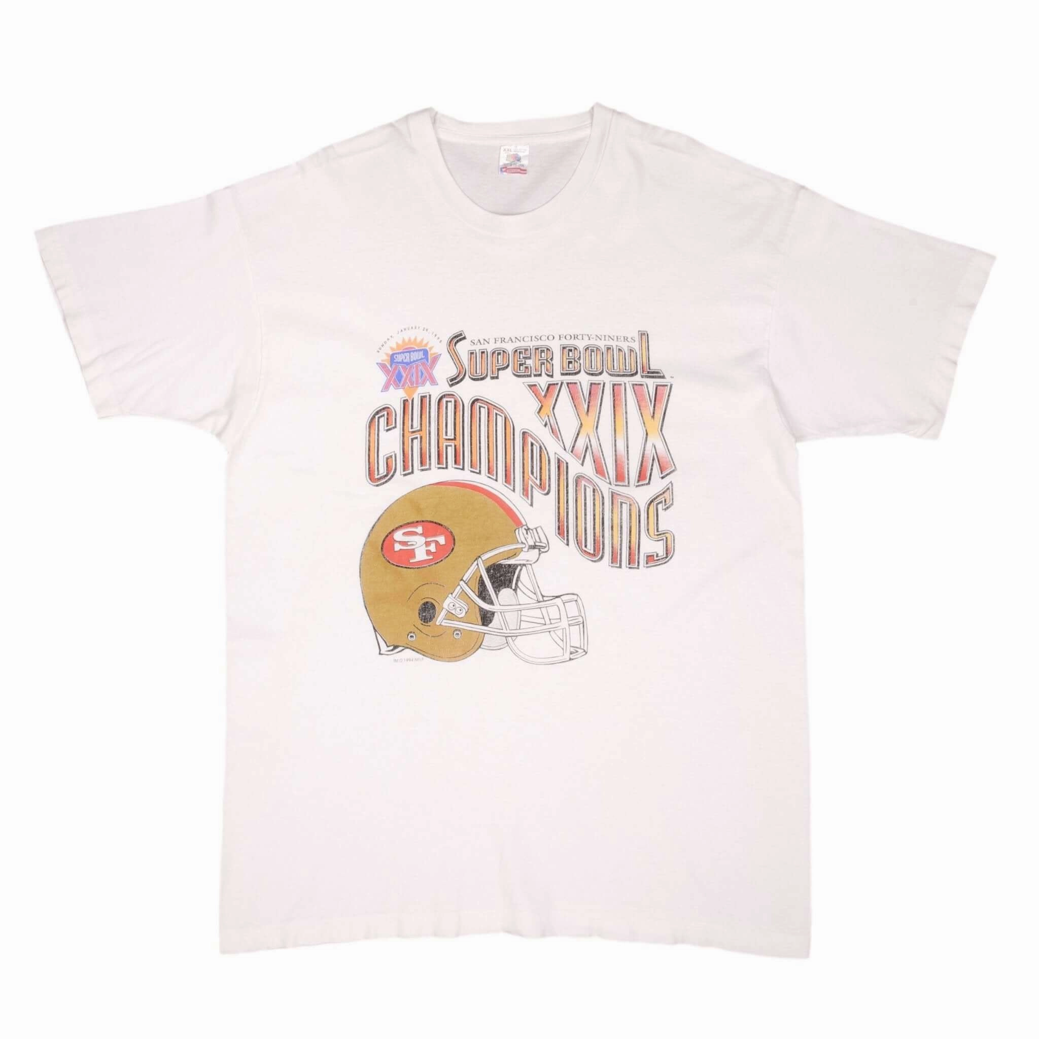 VINTAGE NFL SAN FRANCISCO 49ERS SUPER BOWL CHAMPIONS 1995 TEE SHIRT XL MADE USA