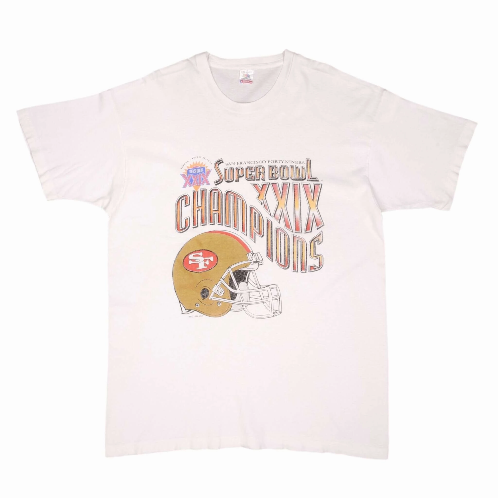 VINTAGE NFL SAN FRANCISCO 49ERS SUPER BOWL CHAMPIONS 1995 TEE SHIRT XL MADE USA