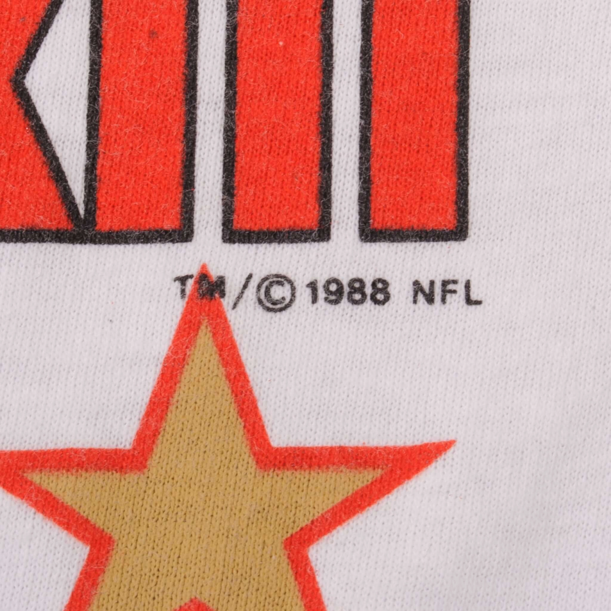 VINTAGE NFL SAN FRANCISCO 49ERS SUPER BOWL CHAMPS 1988 TEE SHIRT SMALL MADE USA