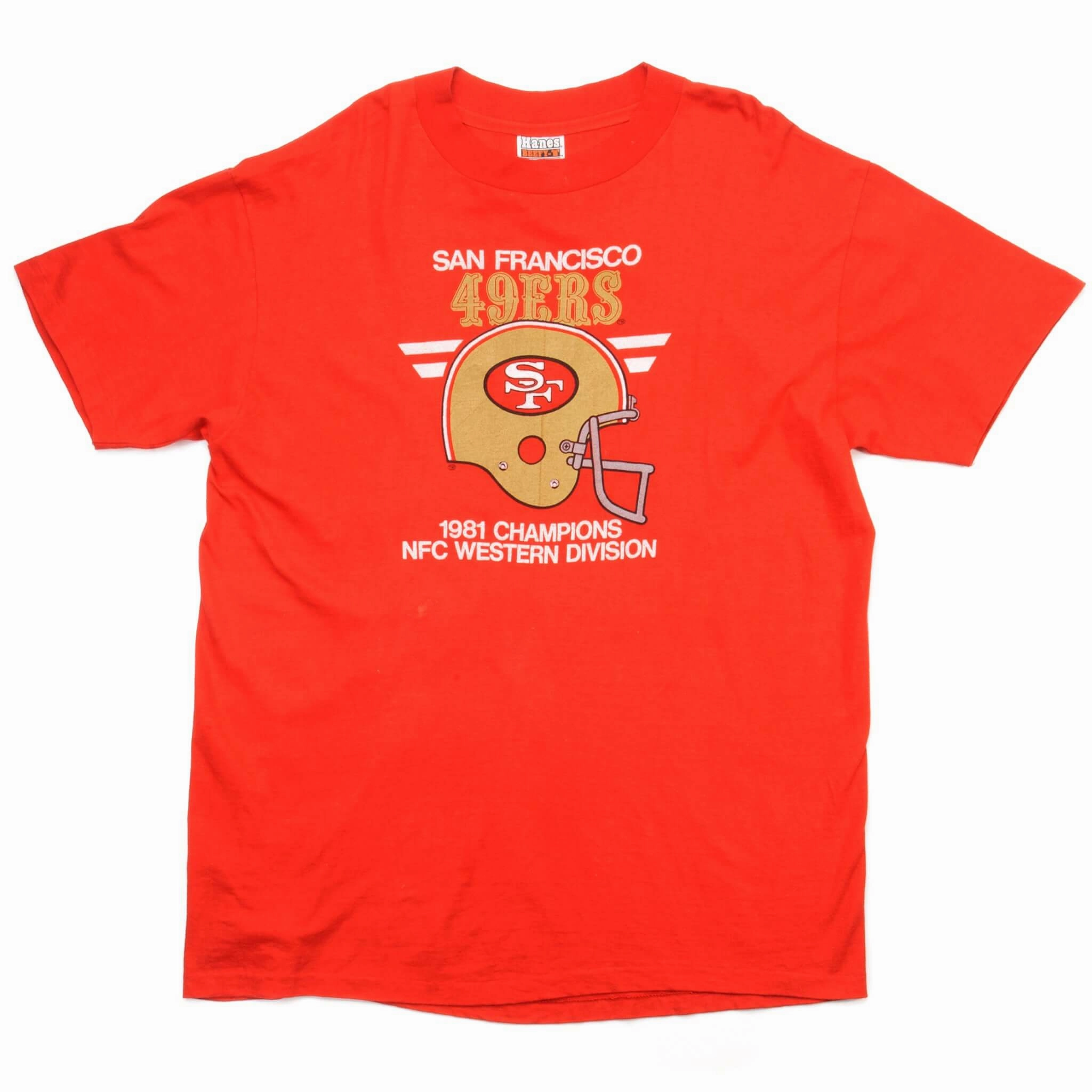 VINTAGE NFL SAN FRANCISCO 49ERS TEE SHIRT 1981 SIZE LARGE MADE IN USA