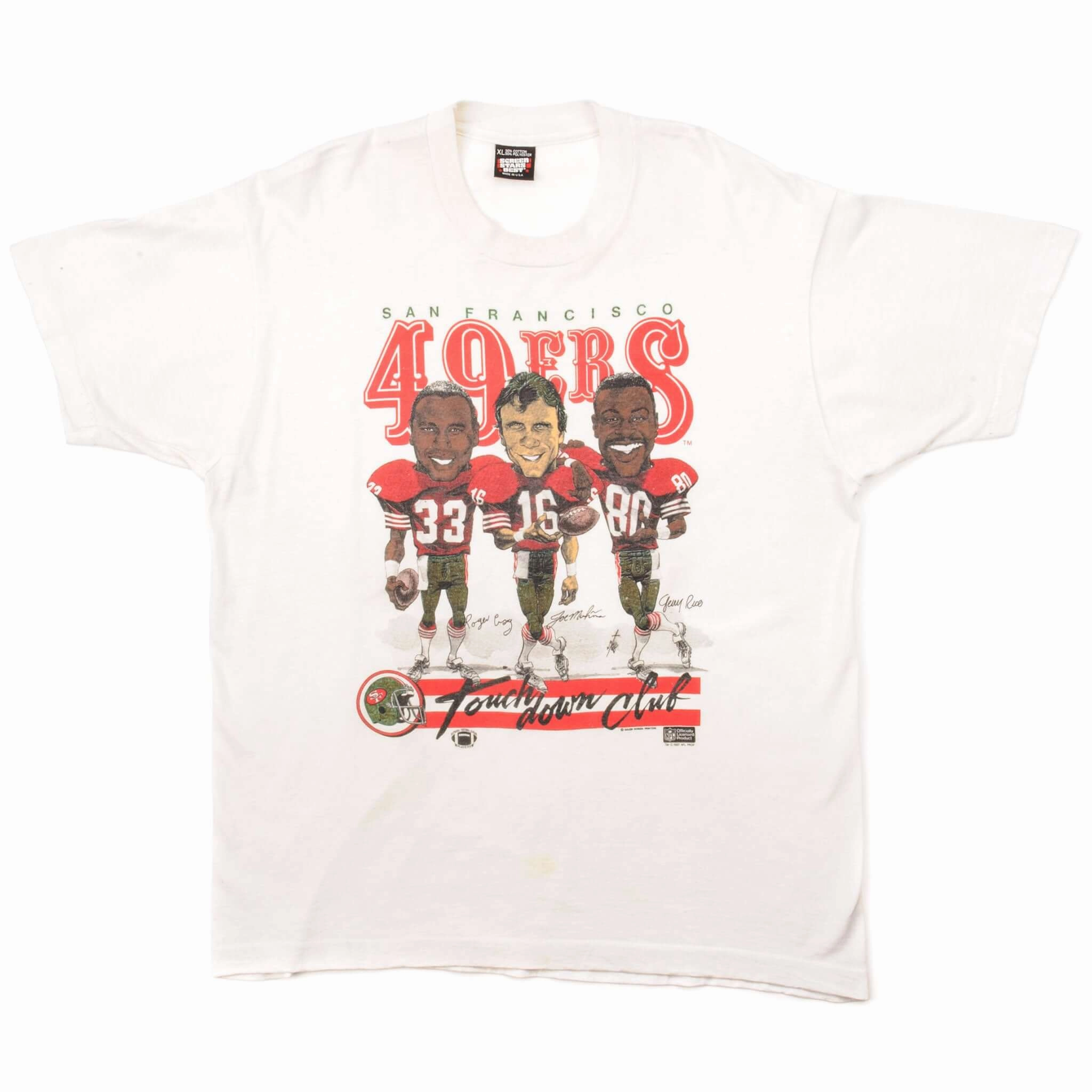 VINTAGE NFL SAN FRANCISCO 49ERS TEE SHIRT 1987 SIZE LARGE MADE IN USA