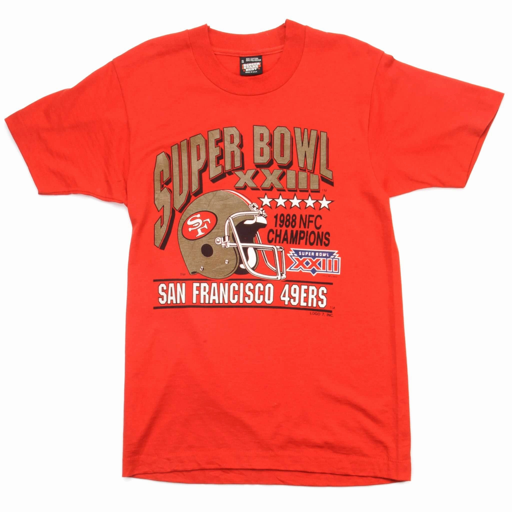 VINTAGE NFL SAN FRANCISCO 49ERS TEE SHIRT 1988 SIZE XS MADE IN USA DEADSTOCK