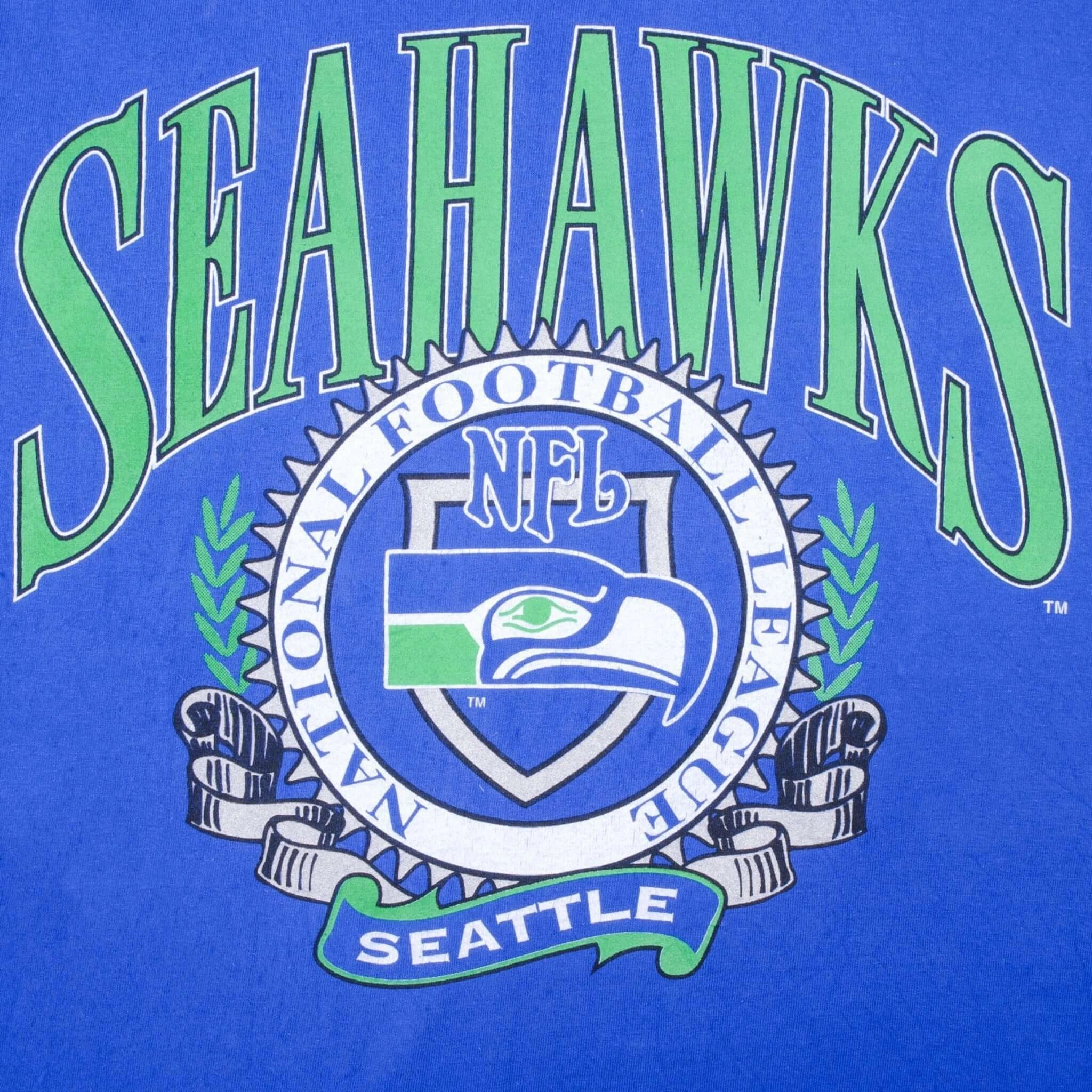 VINTAGE NFL SEATTLE SEAHAWKS TEE SHIRT 1990S SIZE LARGE MADE IN USA