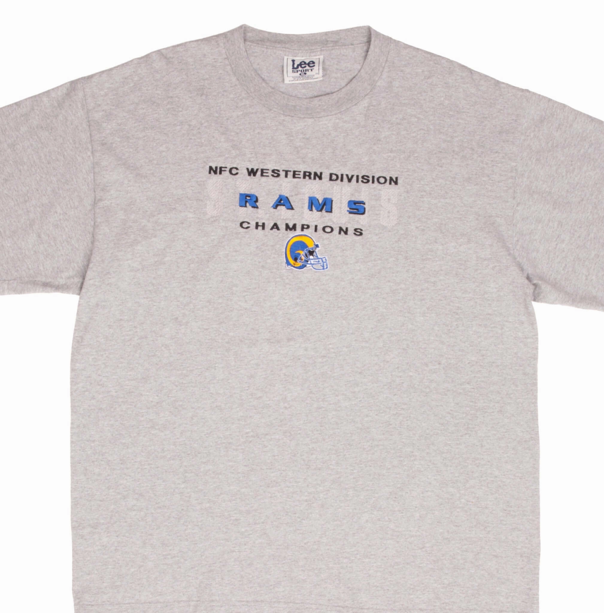 VINTAGE NFL ST LOUIS RAMS NFC CHAMPIONS 1990S TEE SHIRT SIZE XL