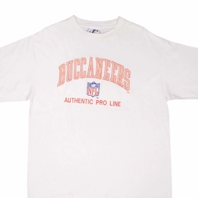 VINTAGE NFL TAMPA BAY BUCCANEERS 1990S EMBROIDERED TEE SHIRT LARGE MADE IN USA
