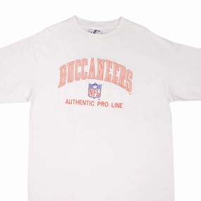 VINTAGE NFL TAMPA BAY BUCCANEERS 1990S EMBROIDERED TEE SHIRT LARGE MADE IN USA