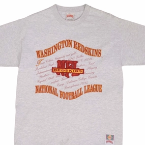 VINTAGE NFL WASHINGTON REDSKINS 1990S TEE SHIRT SIZE LARGE MADE IN USA