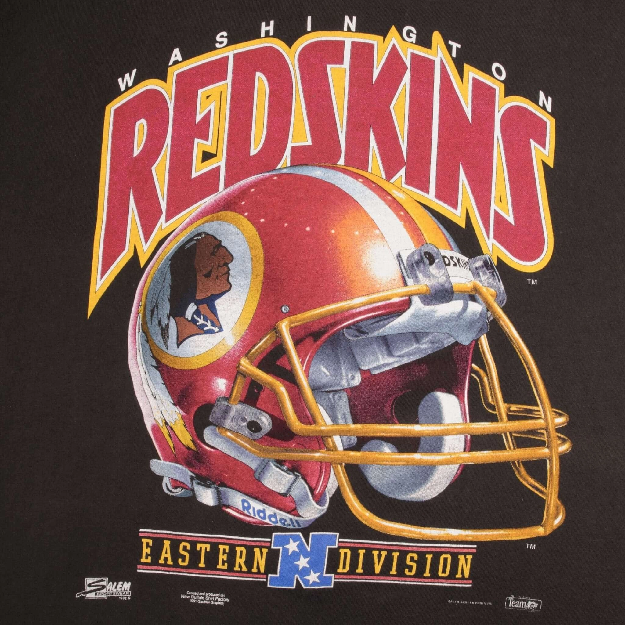 VINTAGE NFL WASHINGTON REDSKINS 1992 TEE SHIRT SIZE XL MADE IN USA
