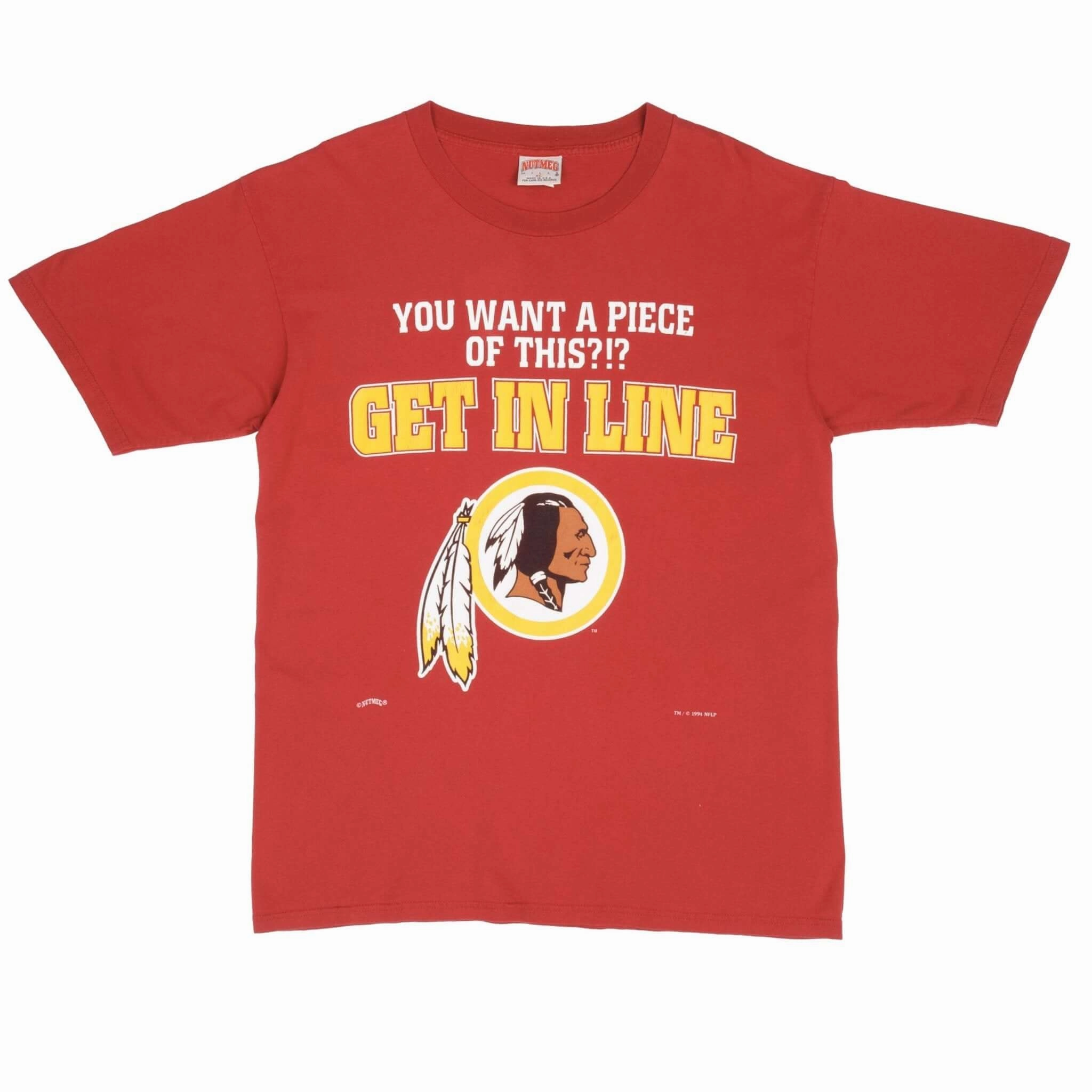 VINTAGE NFL WASHINGTON REDSKINS 1994 TEE SHIRT SIZE LARGE MADE IN USA