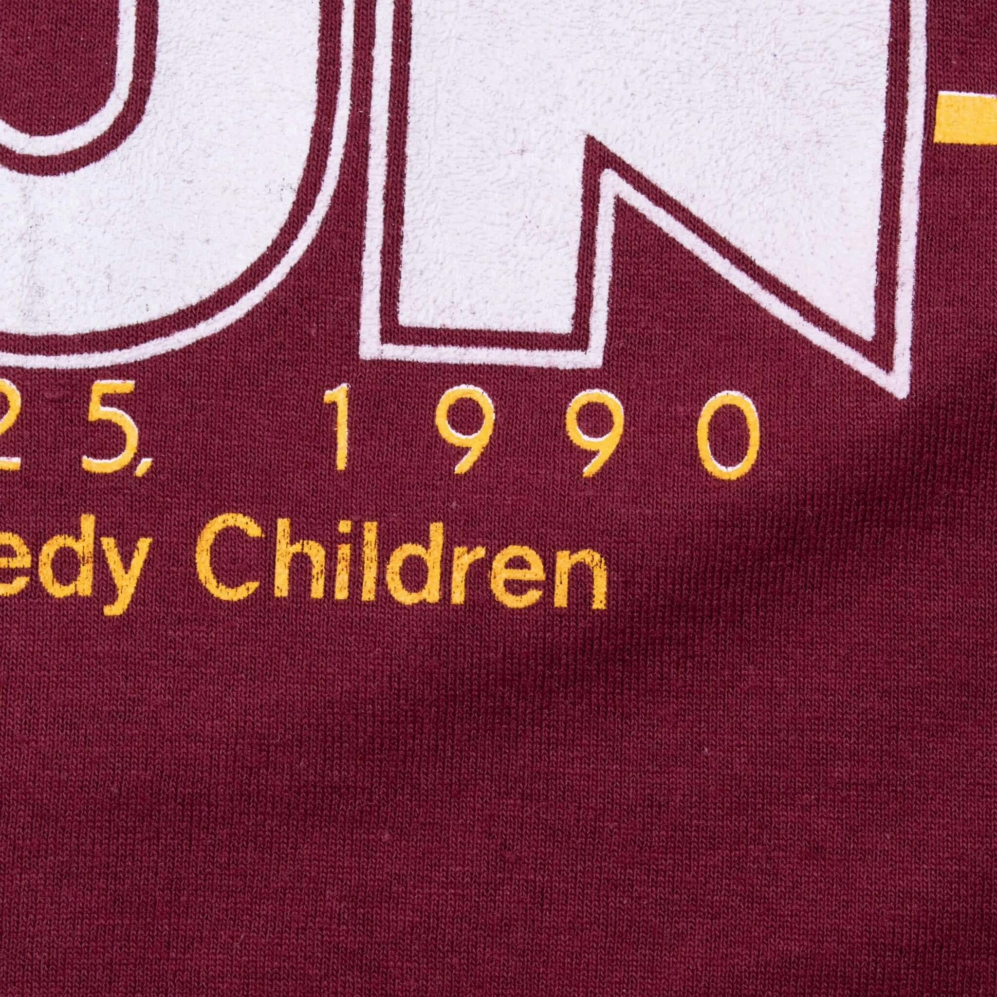 VINTAGE NFL WASHINGTON REDSKINS 5TH ANNUAL RUN 1990 TEE SHIRT MEDIUM MADE IN USA