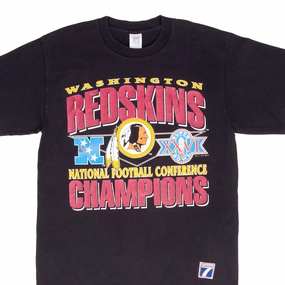 VINTAGE NFL WASHINGTON REDSKINS NFC CHAMPIONS 1991 TEE SHIRT MEDIUM MADE IN USA