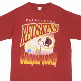 VINTAGE NFL WASHINGTON REDSKINS NFC CHAMPIONS 1999 TEE SHIRT SIZE LARGE