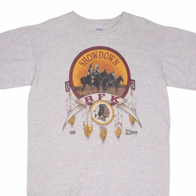 VINTAGE NFL WASHINGTON REDSKINS RFK SHOWDOWN 1990 TEE SHIRT SIZE XL MADE IN USA