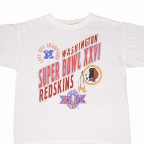 VINTAGE NFL WASHINGTON REDSKINS SUPER BOWL XXVI 1992 TEE SHIRT SIZE XL