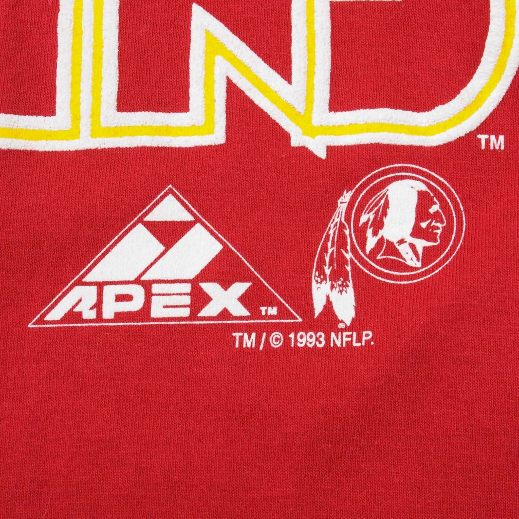VINTAGE NFL WASHINGTON REDSKINS TEE SHIRT 1994 SIZE XL MADE IN USA