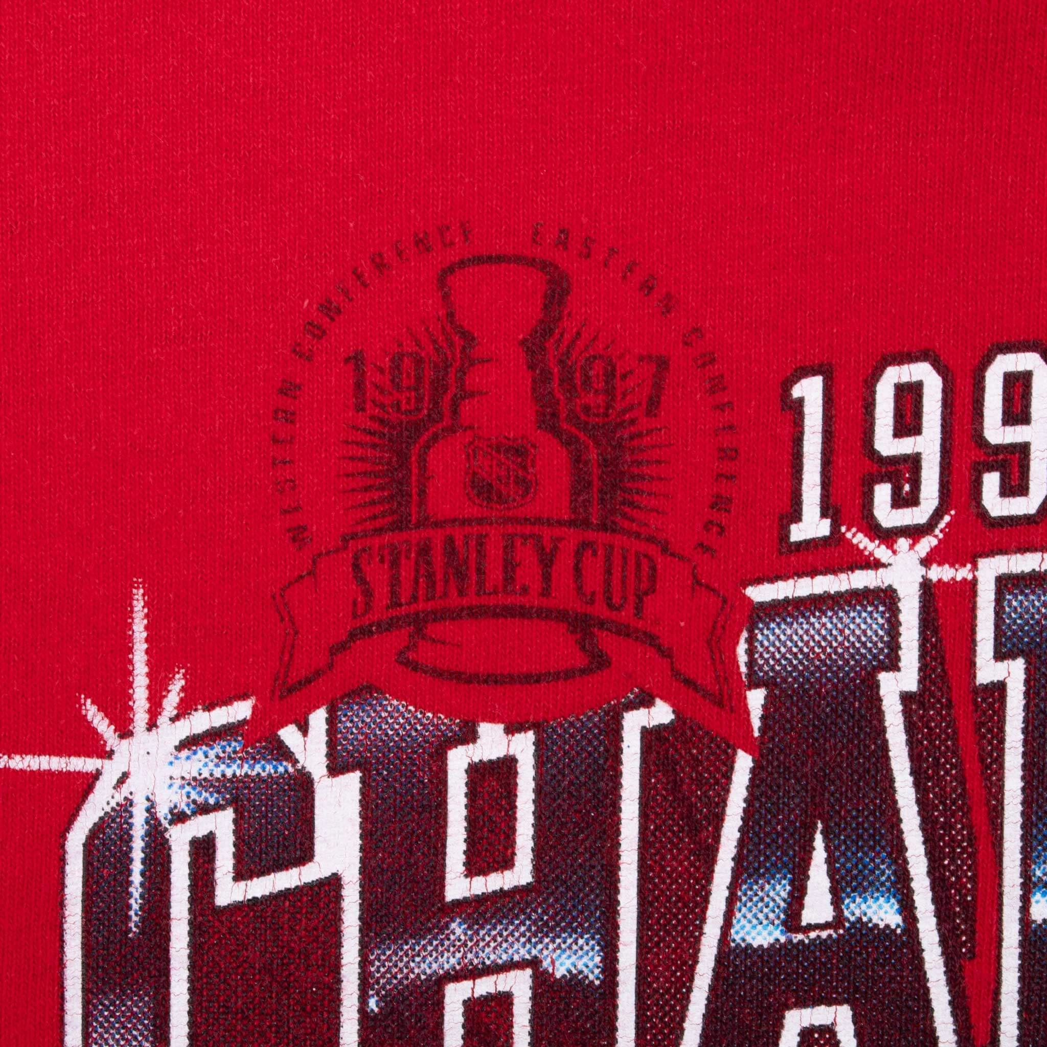 VINTAGE NHL DETROIT RED WINGS CHAMPIONS 1997 TEE SHIRT LARGE
