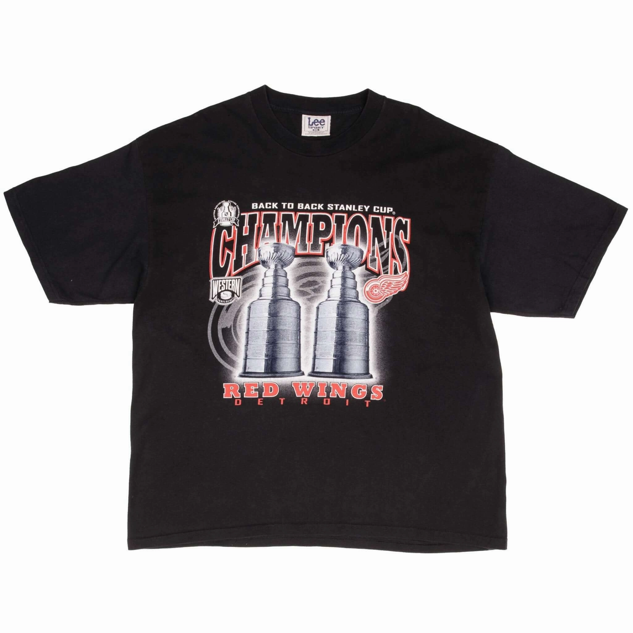 VINTAGE NHL DETROIT RED WINGS STANLEY CUP CHAMPIONS 1998 TEE SHIRT 2XL