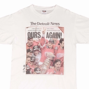 VINTAGE NHL DETROIT RED WINGS STANLEY CUP CHAMPIONS 1998 TEE SHIRT SIZE LARGE