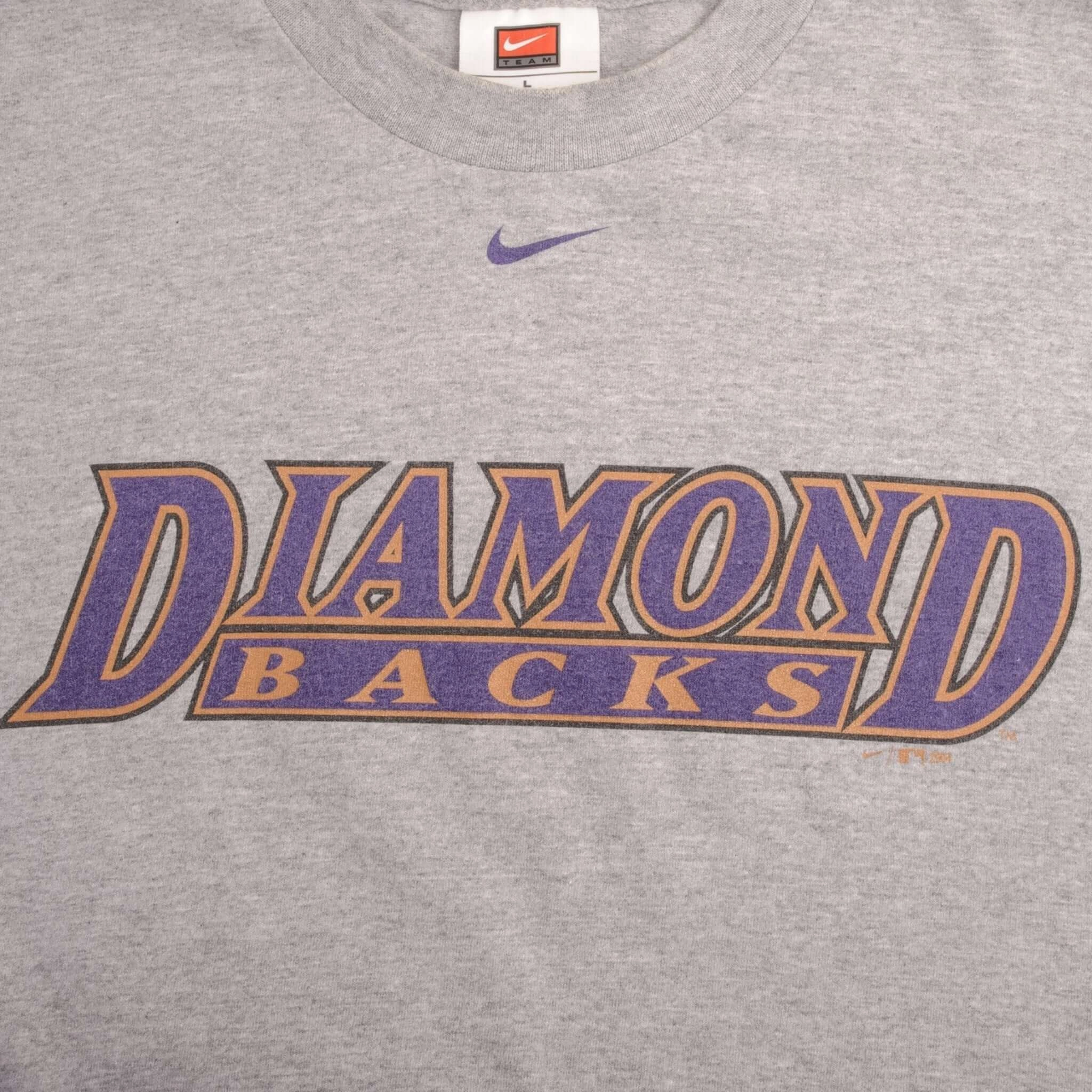 VINTAGE NIKE CENTER SWOOSH MLB ARIZONA DIAMONDBACKS TEE SHIRT 2004 SIZE LARGE