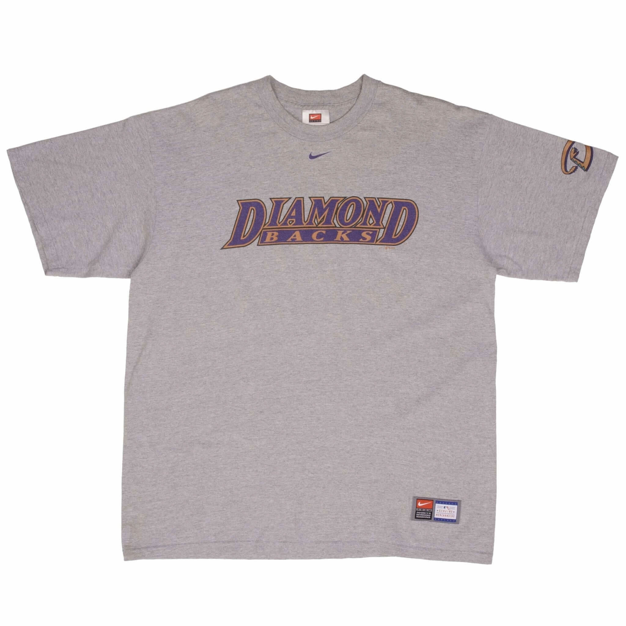 VINTAGE NIKE CENTER SWOOSH MLB ARIZONA DIAMONDBACKS TEE SHIRT 2004 SIZE LARGE