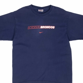 VINTAGE NIKE NFL DENVER BRONCOS TEE SHIRT 1990S MEDIUM