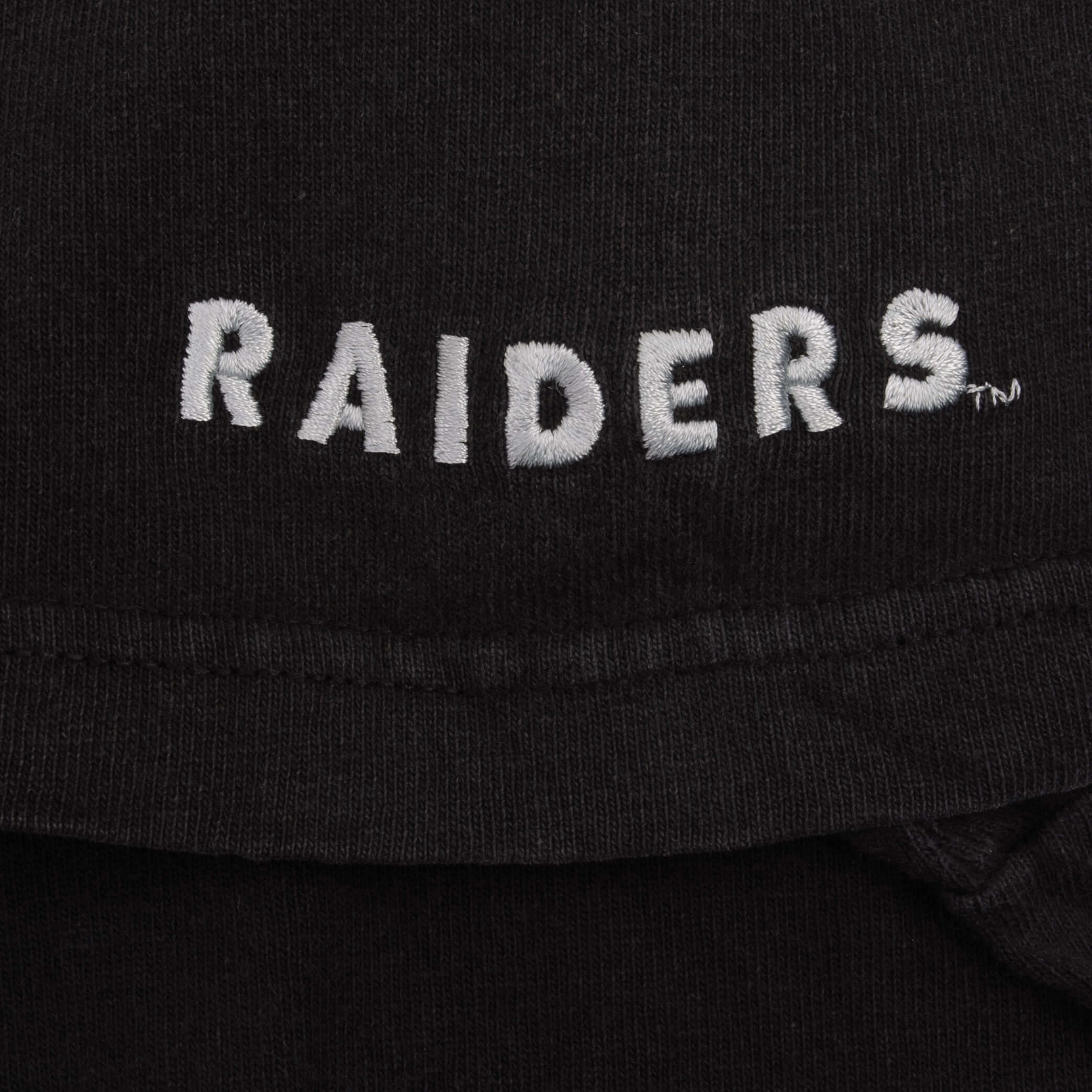 VINTAGE NIKE NFL OAKLAND RAIDERS BLACK TEE SHIRT 1990S SIZE XL MADE IN USA