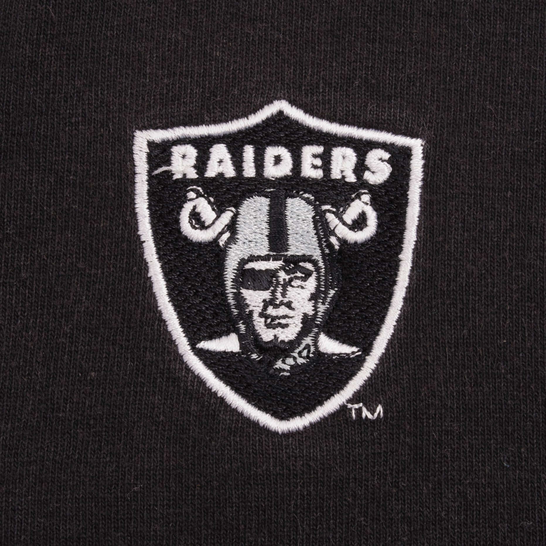 VINTAGE NIKE NFL OAKLAND RAIDERS BLACK TEE SHIRT 1990S SIZE XL MADE IN USA