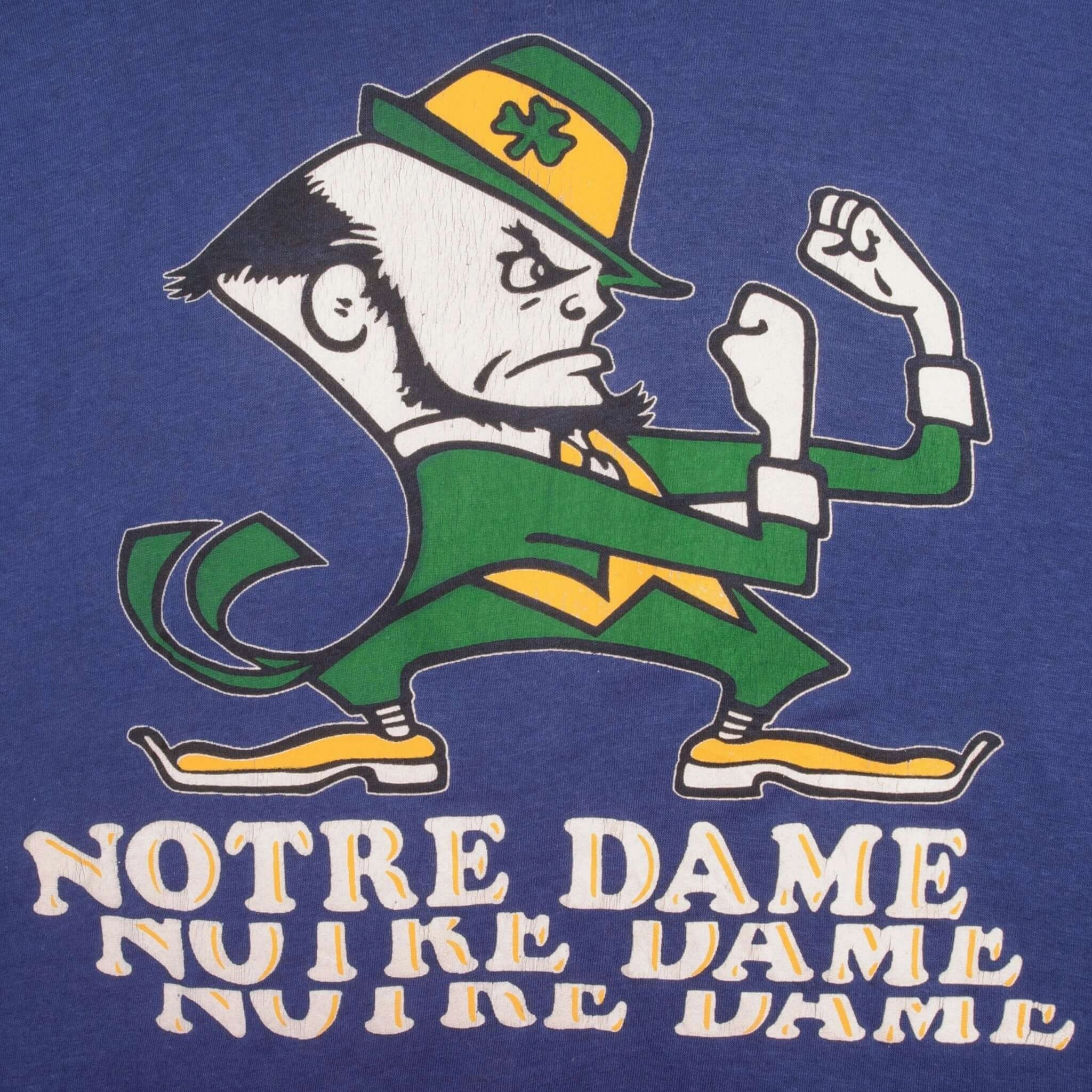 VINTAGE NOTRE DAME UNIVERSITY 1980S TEE SHIRT SIZE LARGE