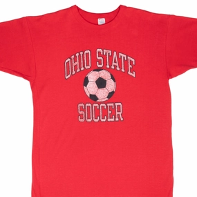 VINTAGE OHIO STATE SOCCER CHAMPION TEE SHIRT 1980S LARGE MADE IN USA