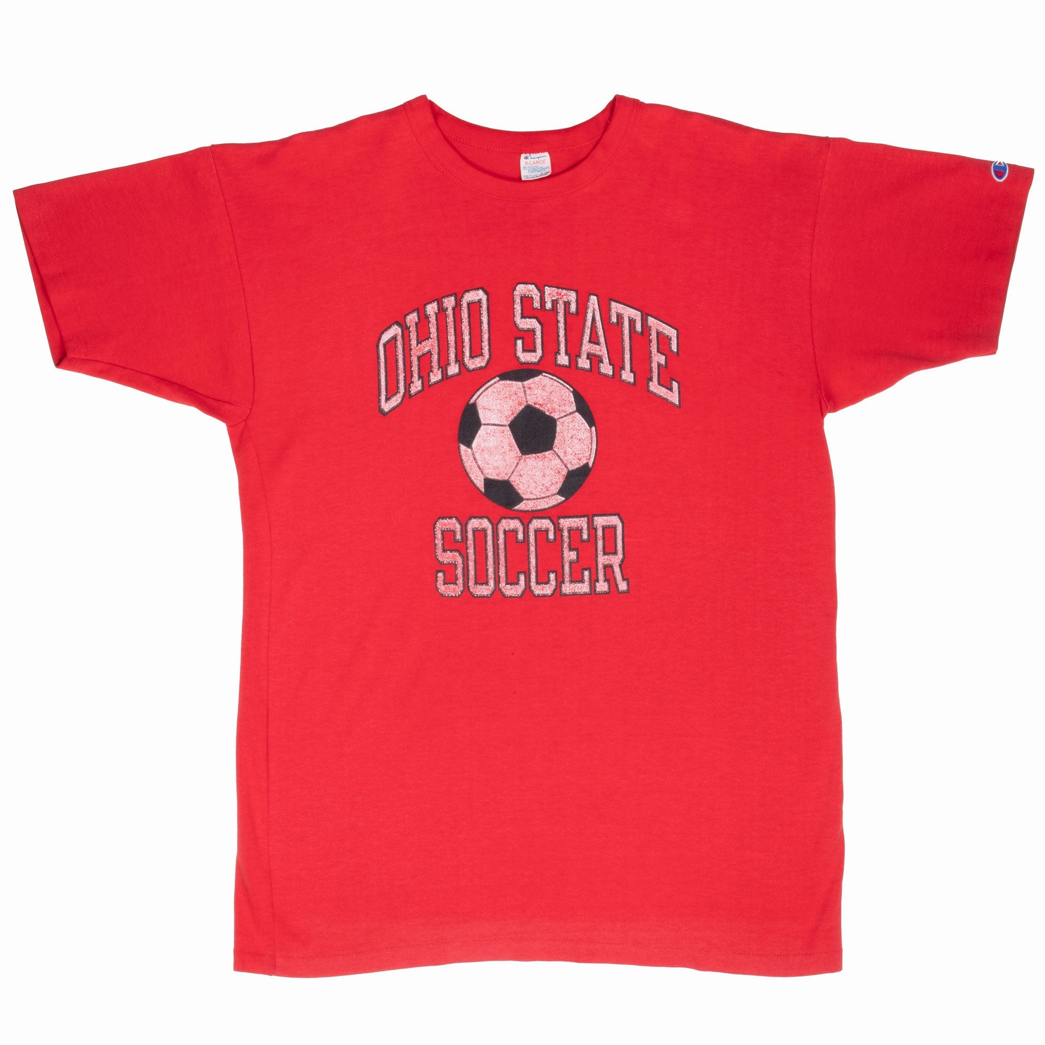 VINTAGE OHIO STATE SOCCER CHAMPION TEE SHIRT 1980S LARGE MADE IN USA