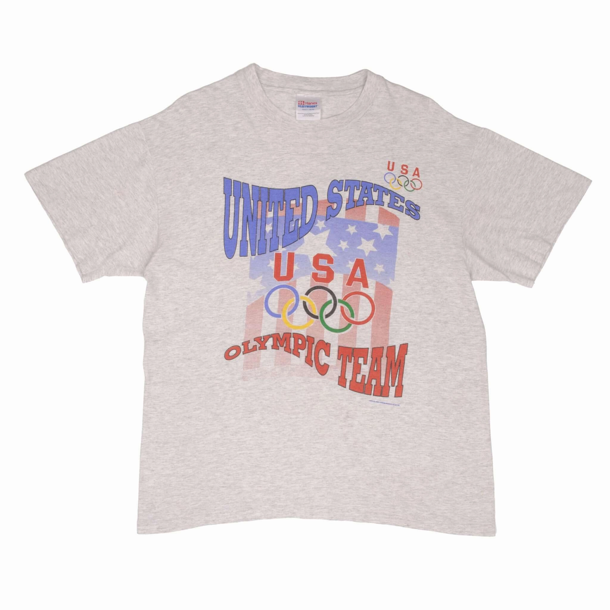 VINTAGE OLYMPICS TEAM USA 1990S TEE SHIRT SIZE LARGE MADE IN USA