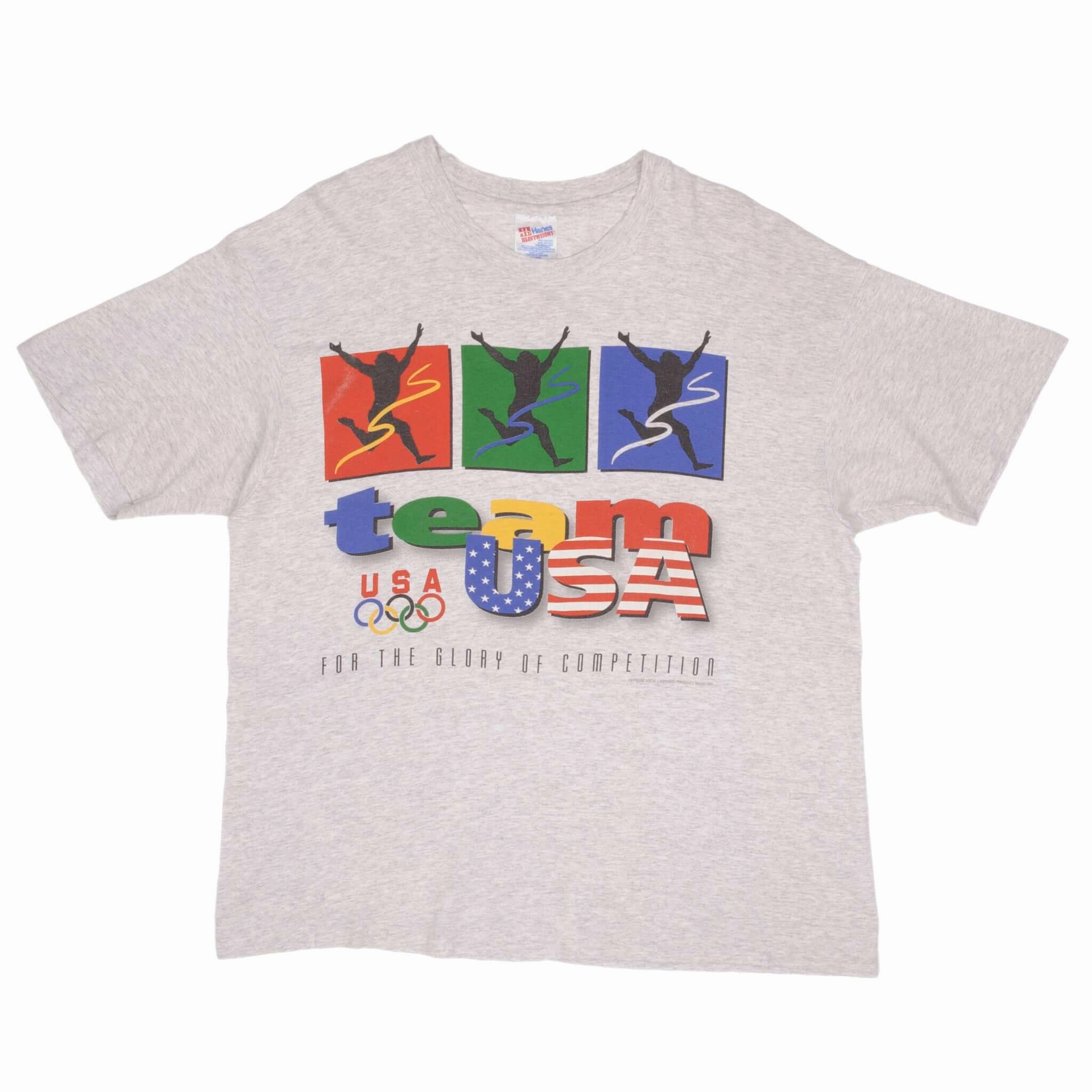 VINTAGE OLYMPICS TEAM USA 1990S TEE SHIRT SIZE XL MADE IN USA