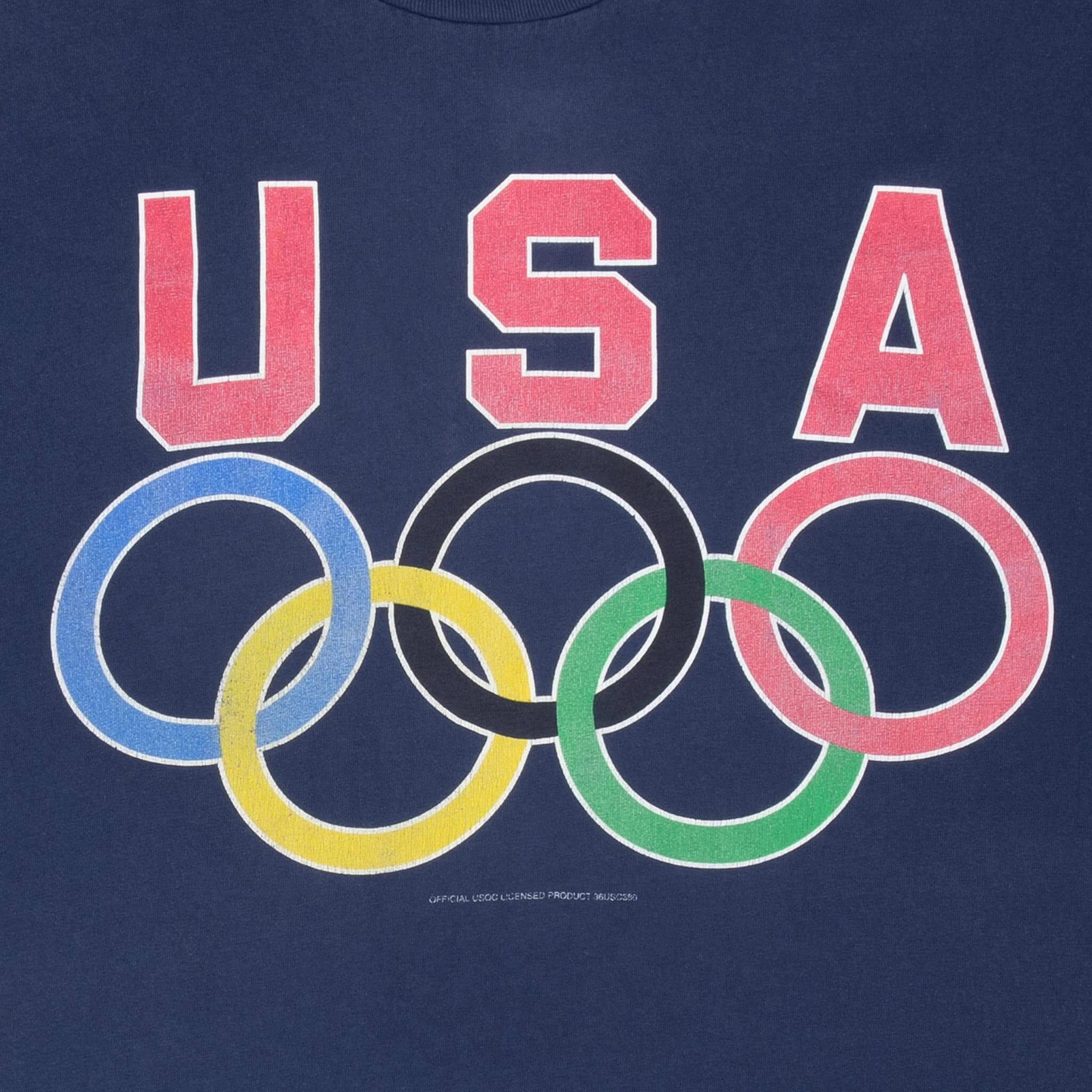 VINTAGE OLYMPICS TEAM USA TEE SHIRT 1990S 2XL MADE IN USA