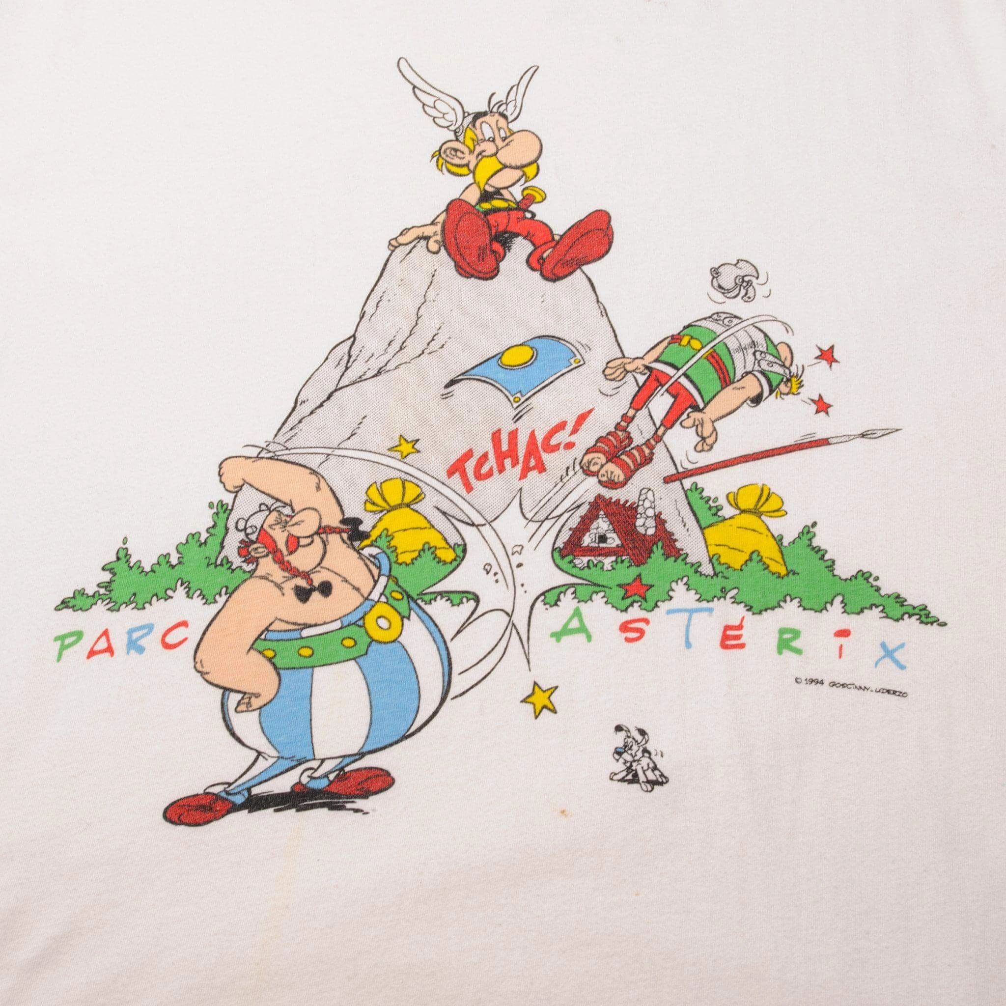 VINTAGE PARC ASTERIX TEE SHIRT 1994 SIZE MEDIUM