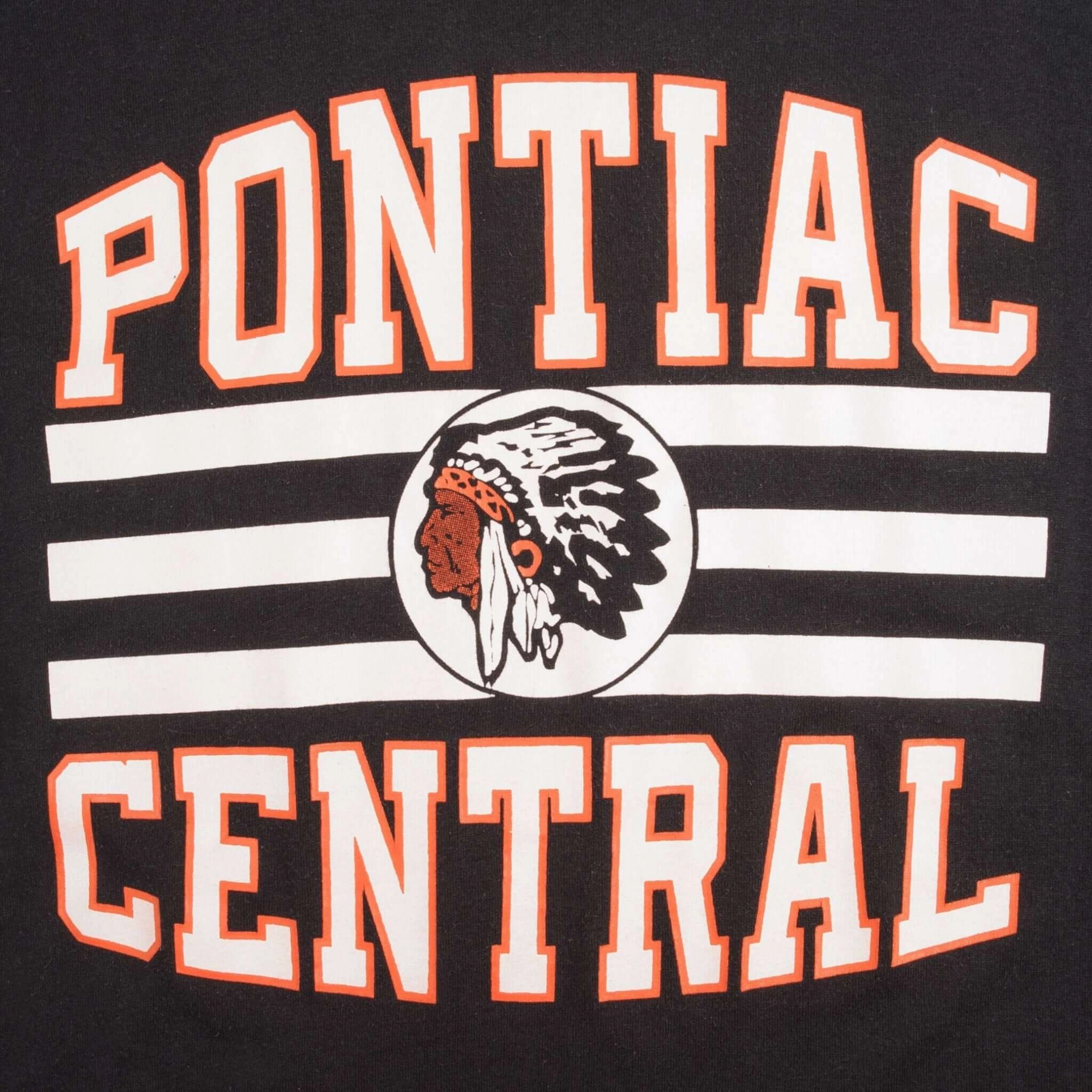 VINTAGE PONTIAC CENTRAL HIGH SCHOOL TEE SHIRT 1980S SIZE LARGE MADE IN USA