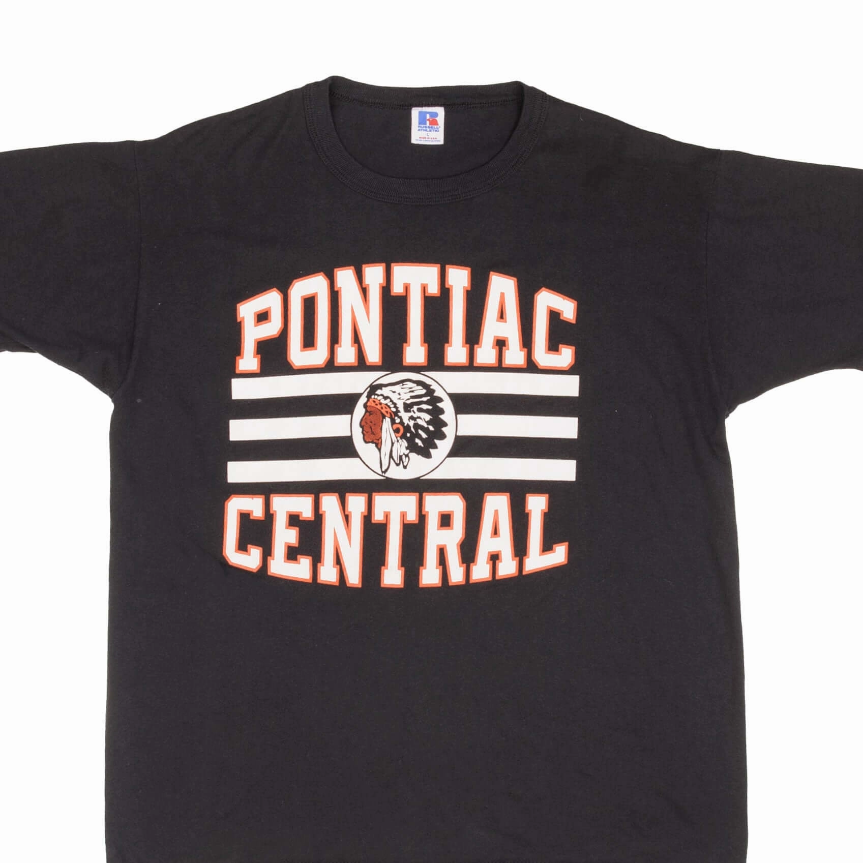 VINTAGE PONTIAC CENTRAL HIGH SCHOOL TEE SHIRT 1980S SIZE LARGE MADE IN USA