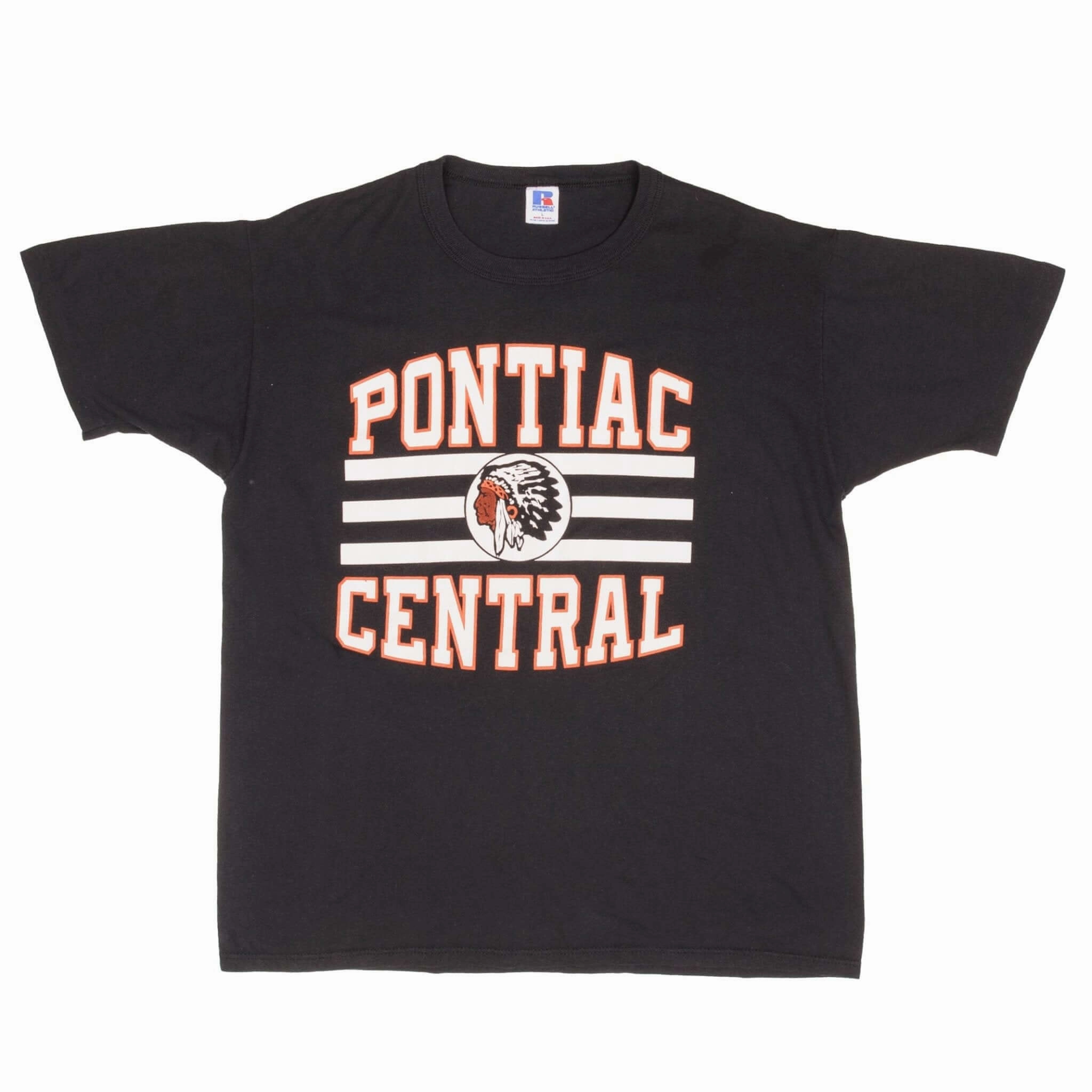 VINTAGE PONTIAC CENTRAL HIGH SCHOOL TEE SHIRT 1980S SIZE LARGE MADE IN USA