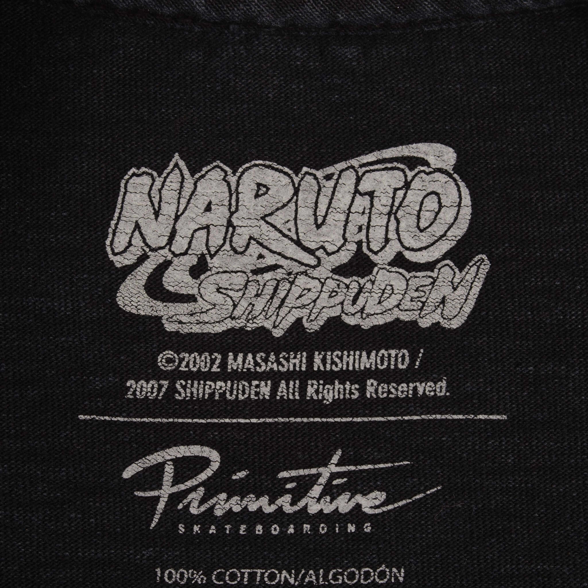 VINTAGE PRIMITIVE NARUTO SHIPPUDEN 2007 TEE SHIRT SIZE SMALL